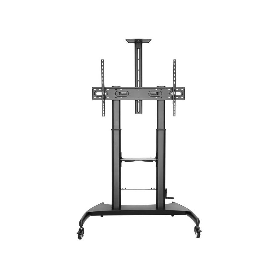 SOPORTE SUELO AISENS RUEDAS/MANIVELA/BANDEJA DVI CAMARA/MONITOR 60"-100"/100KG