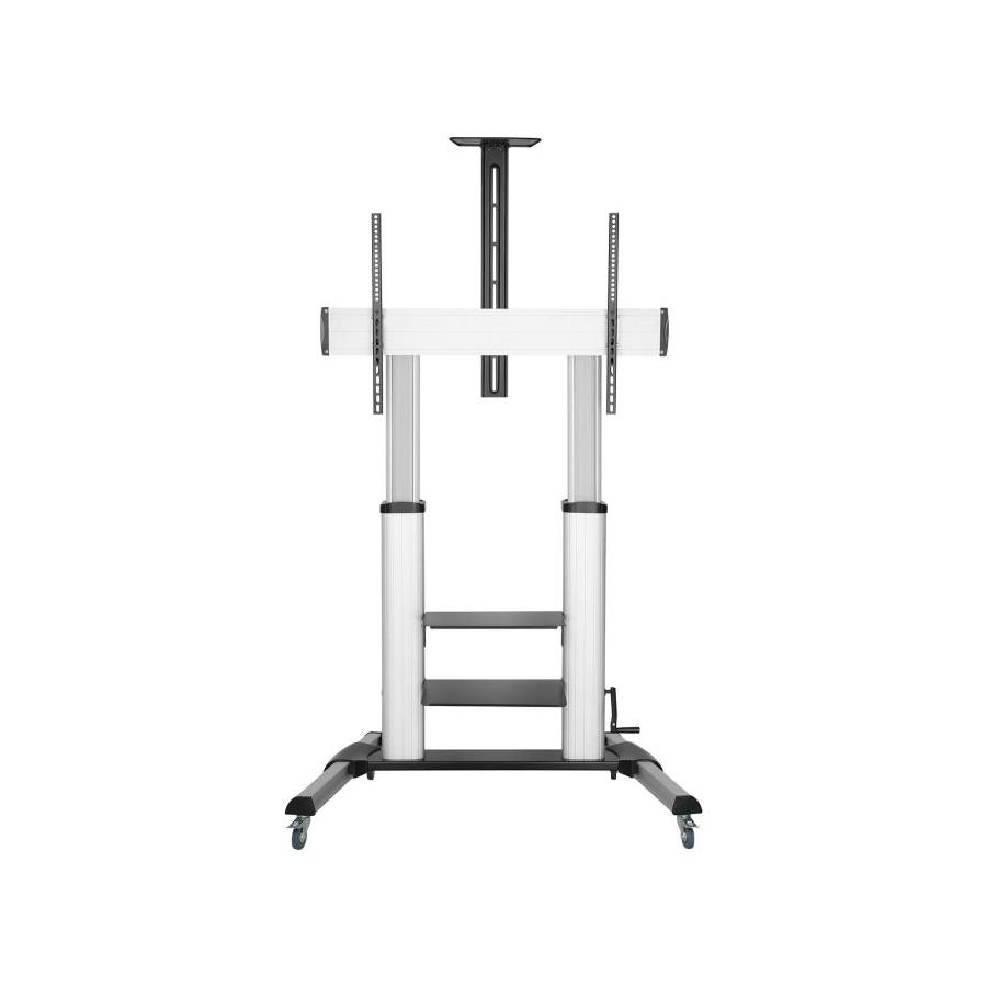 SOPORTE SUELO AISENS RUEDAS/MANIVELA/BANDEJA DVI CAMARA/MONITOR 60"-100"/100KG