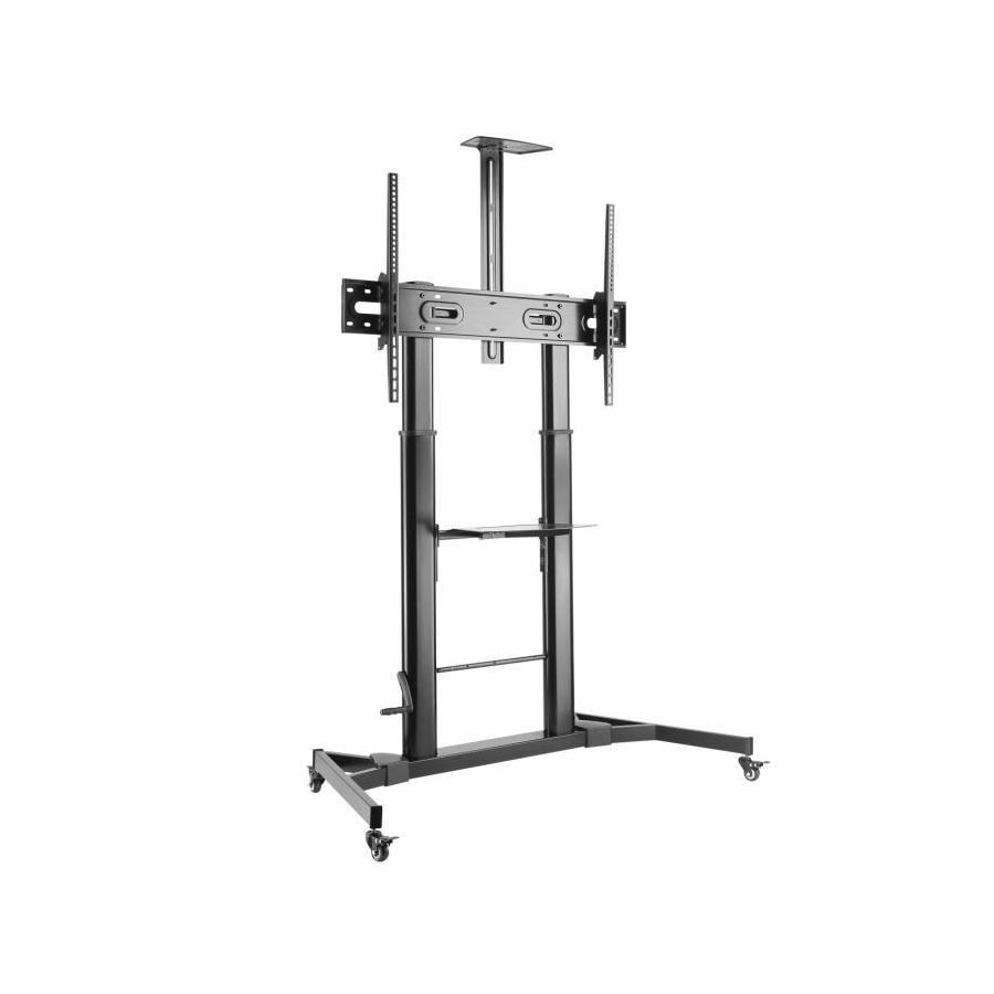 SOPORTE SUELO AISENS RUEDAS MANIVELA BANDEJA DVD CAMARA MONITOR 60-100