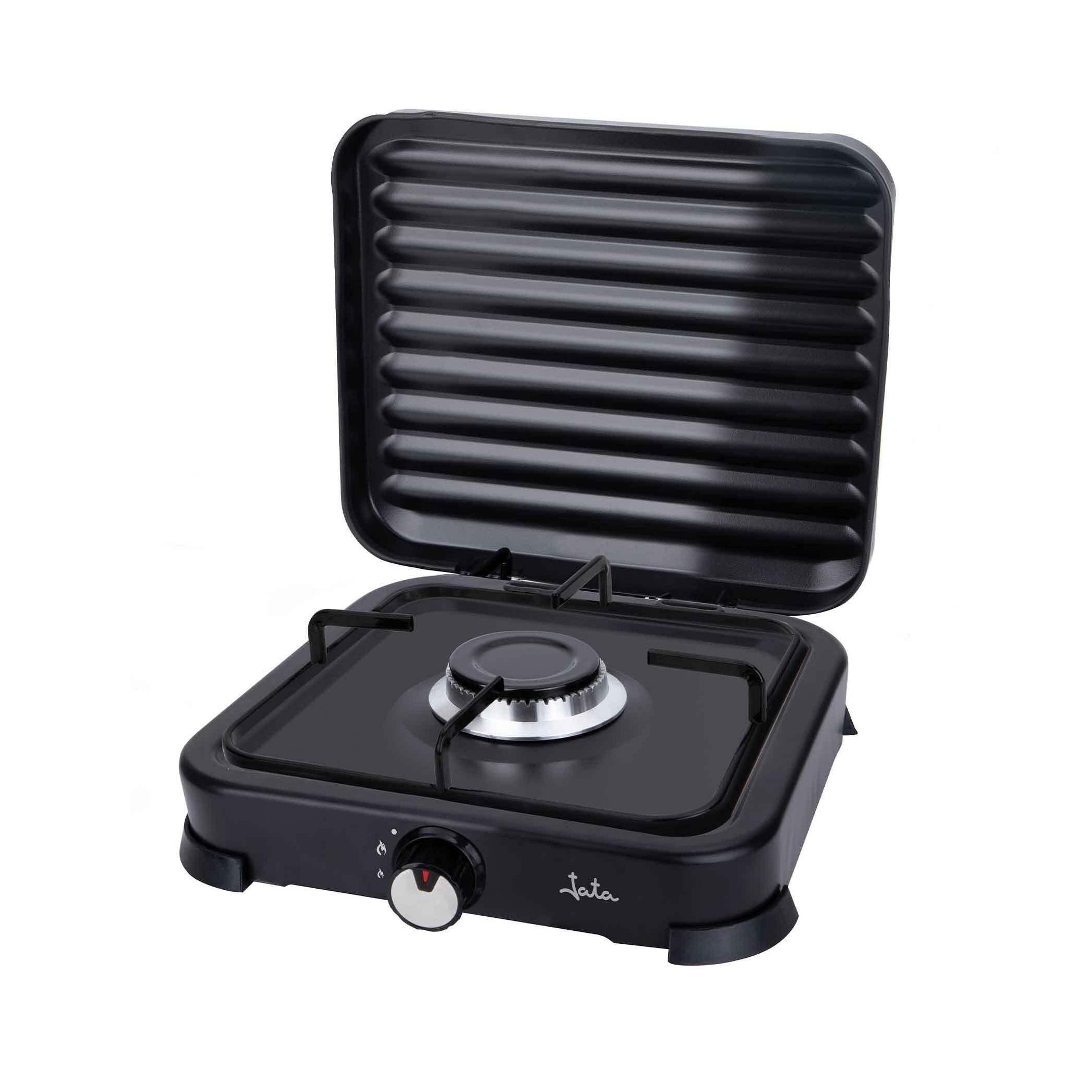 HORNILLO JATA JECG2721 1F GAS NEGRO C/TA