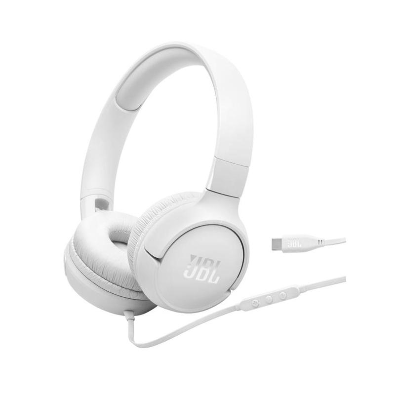 AURICULAR JBL TUNE 520 C CABLE WHITE