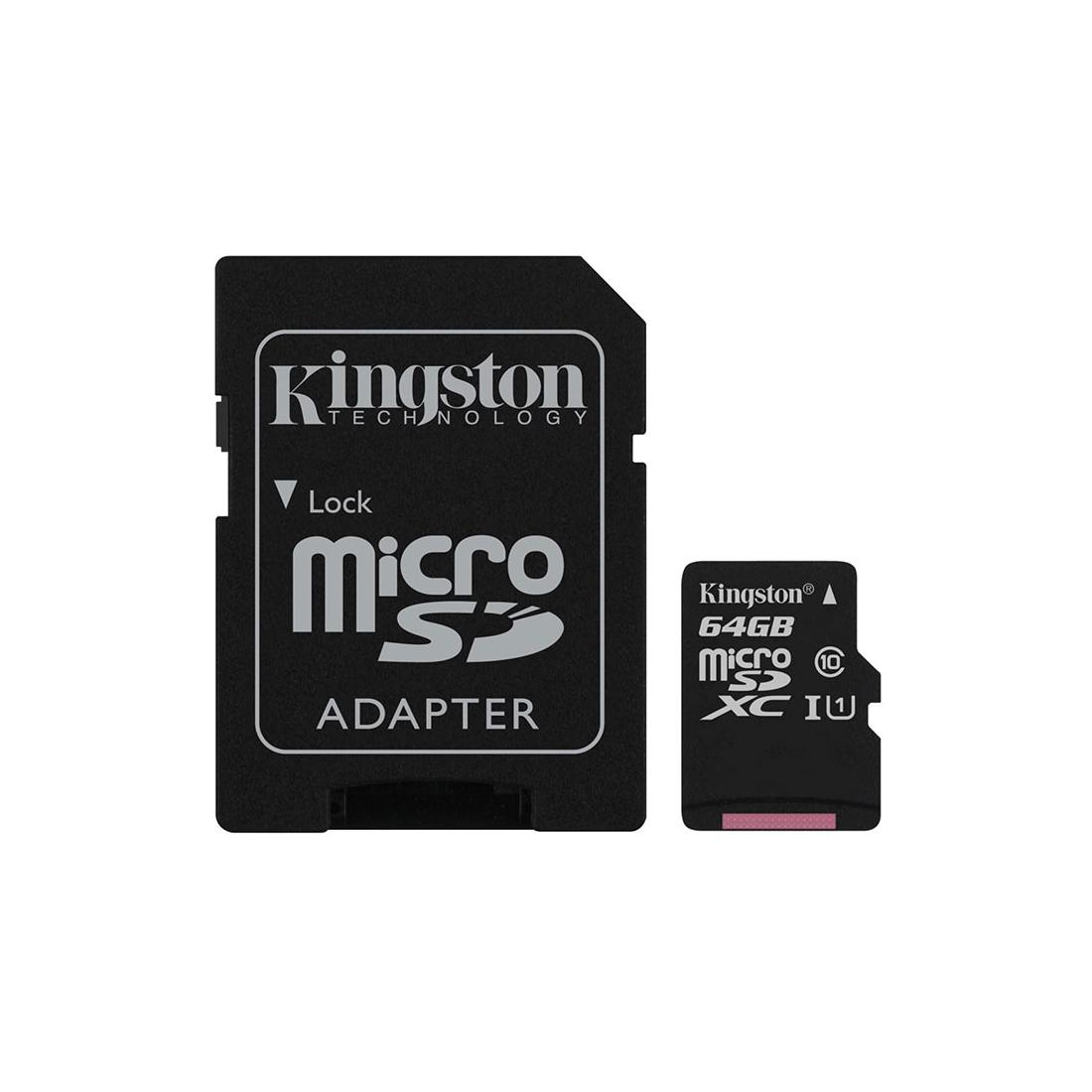 MICRO SDHC 64GB CLASE 10 80 MB KINGSTON