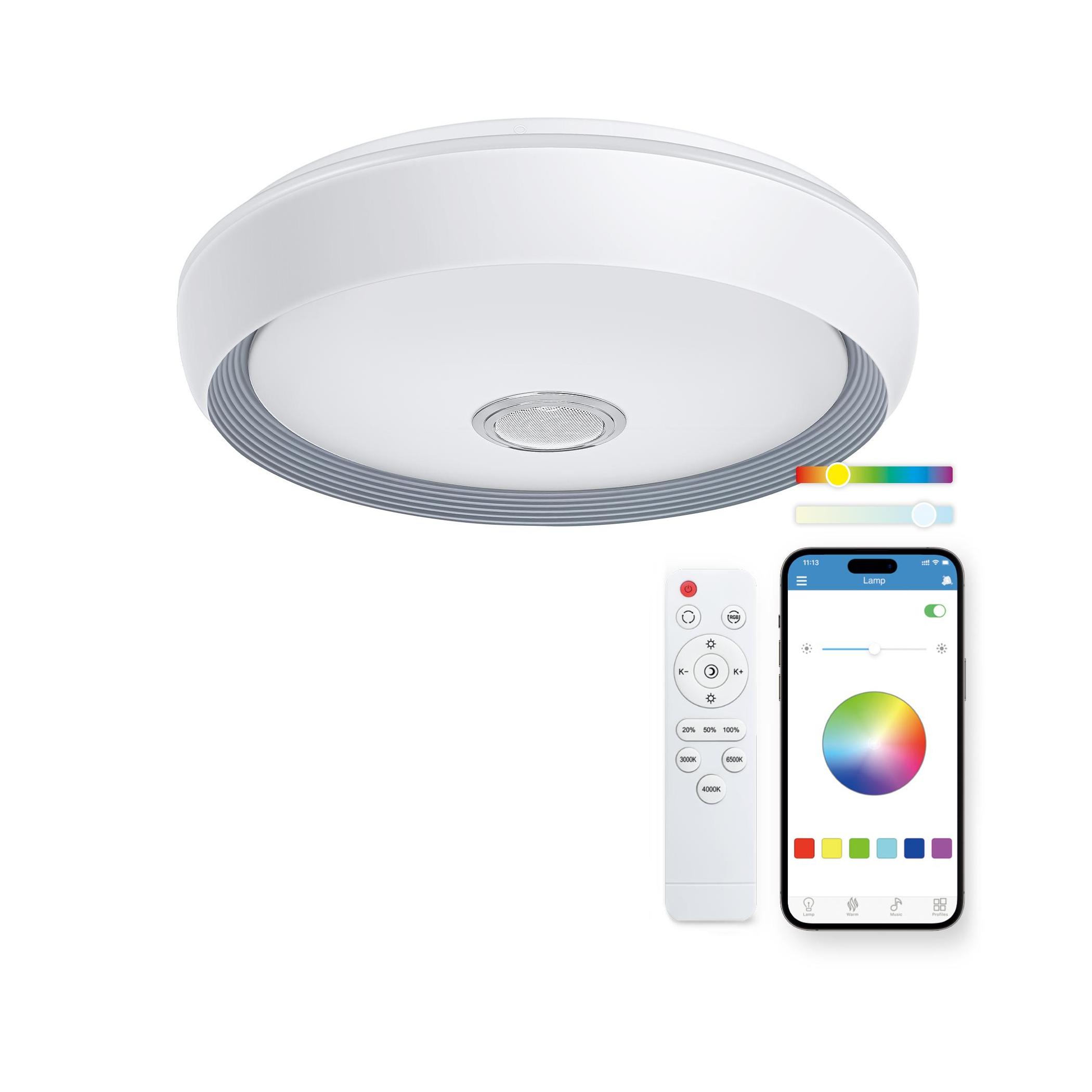 L-SMARTLED PLAFON ALTAVOZ KSIX GLORY RGB