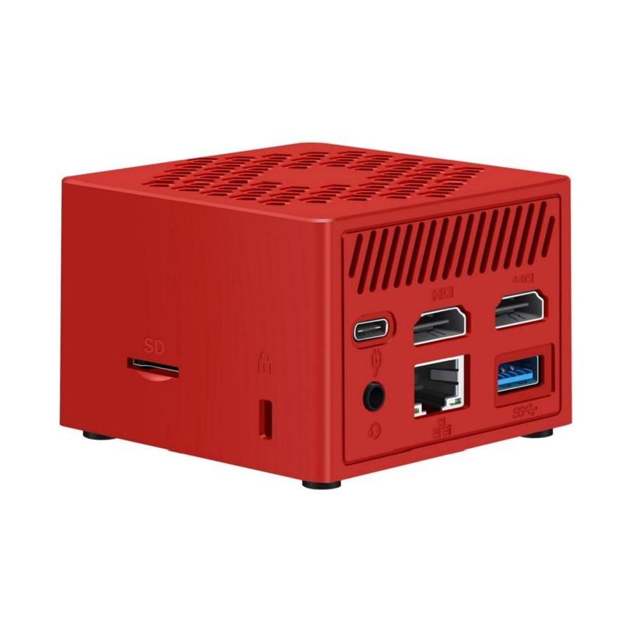 MINI PC LEOTEC INTEL N100 12GB 256GB M.2 WIN11 PRO PRE-INSTAL ROJO