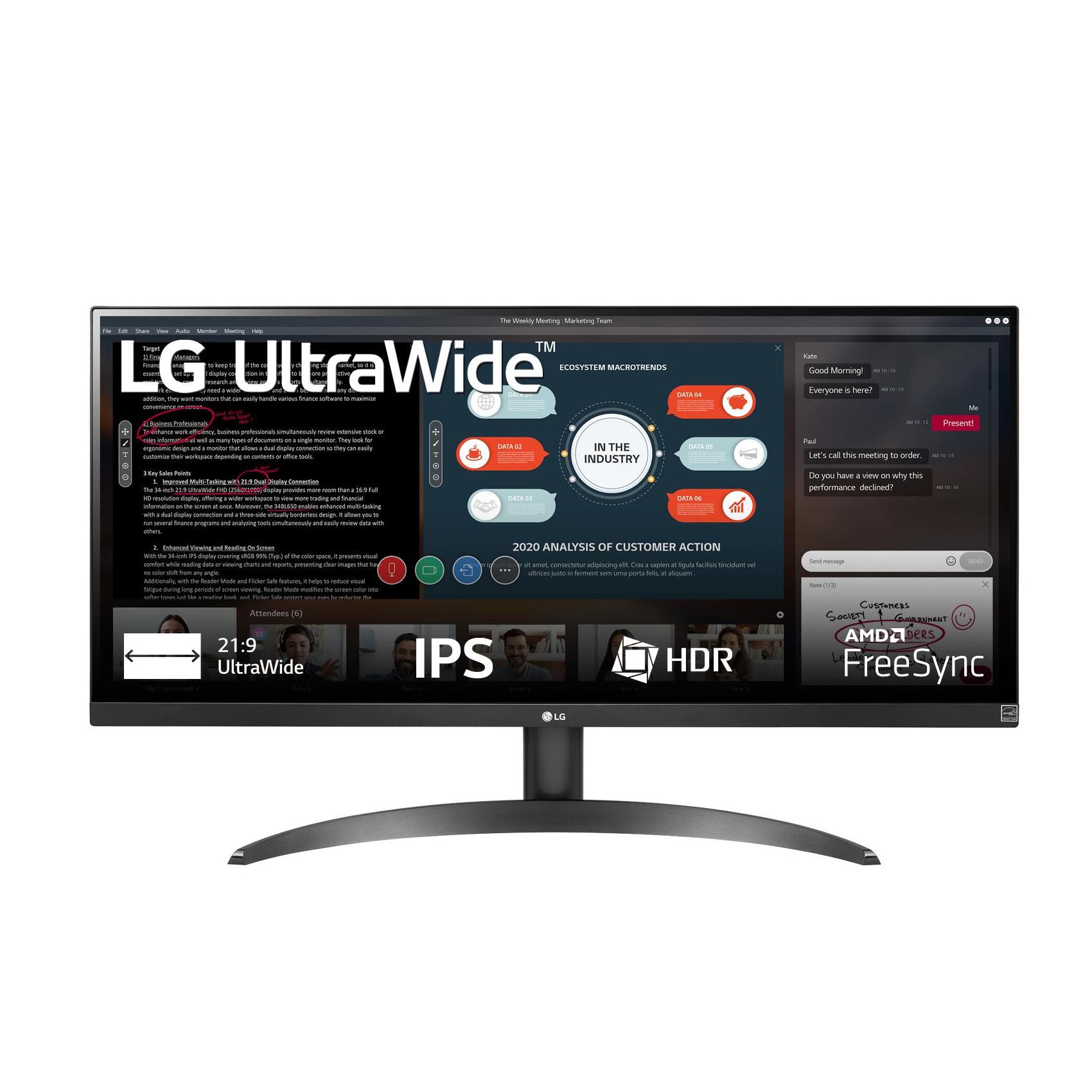MONITOR LG 29WP500-B 29" 2560X1080 5MS 2XHDMI NEGRO