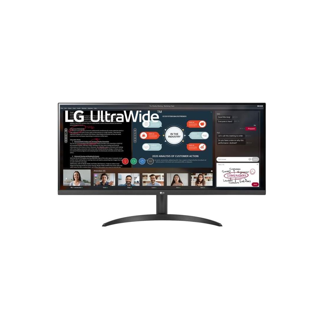 MONITOR LG 34WP500-B 34" IPS 2560X1080 21:9 5MS HDR10 HDMI VESA