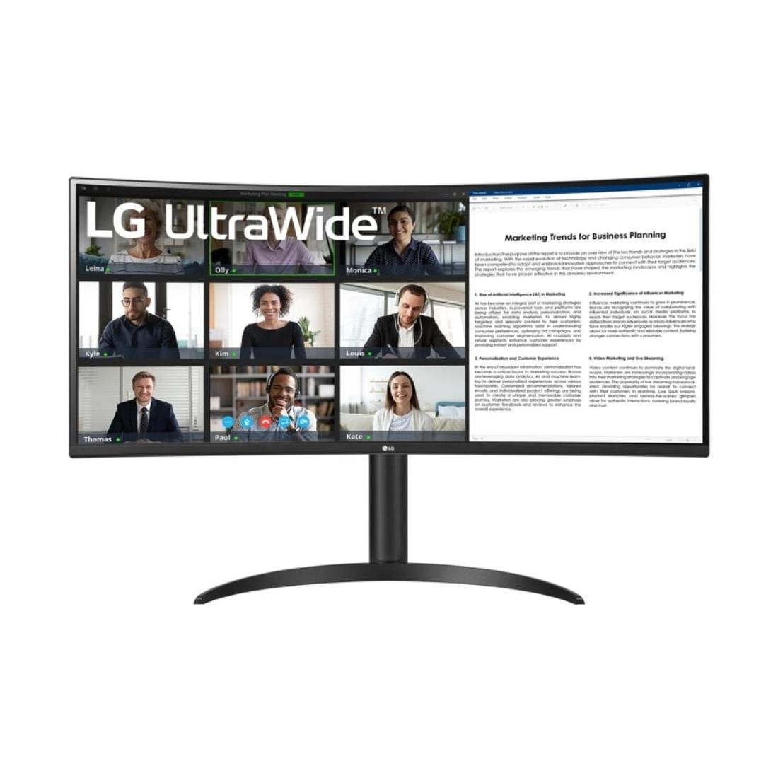 MONITOR LG 34" 34WR55QK-B HMDI X2  DO USB-C CURVO