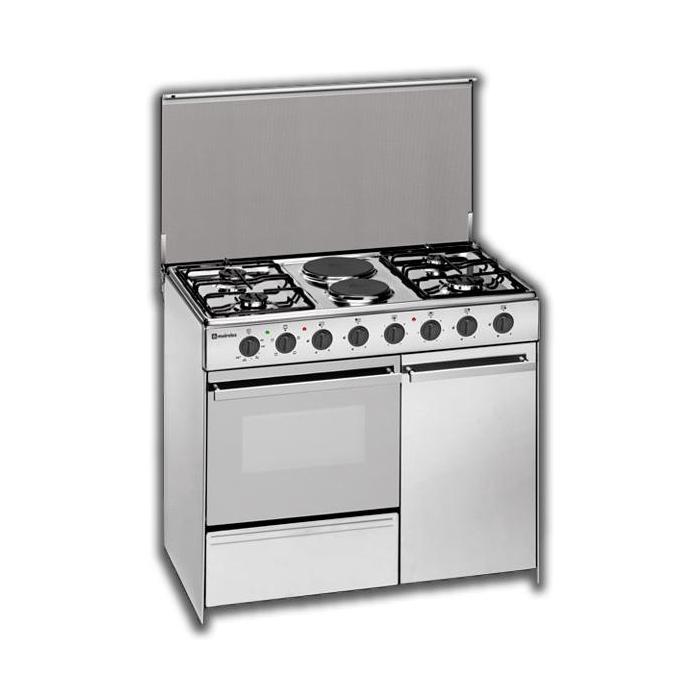 COCINA 4Z GAS Y 2Z ELECTR.INOX MEIRELES