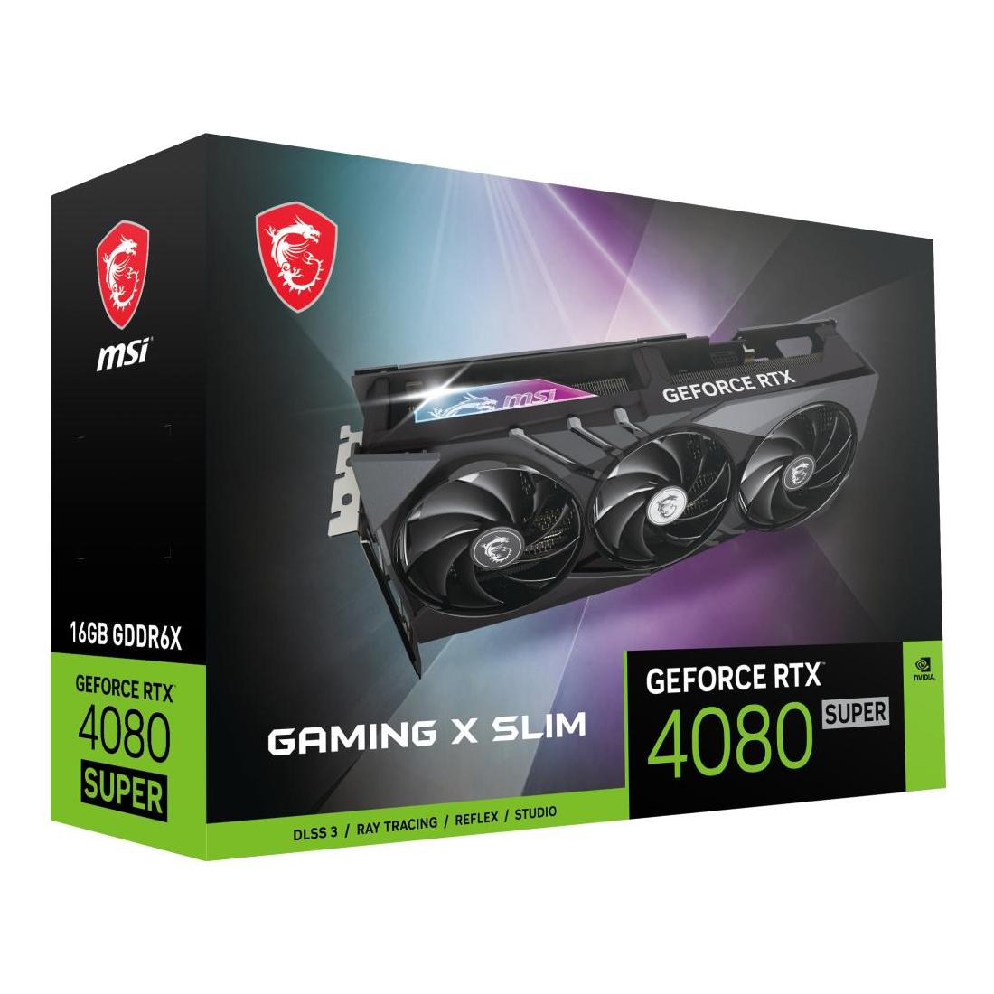 TARJETA GRAFICA MSI RTX 4080 SUPER 16GB GAMING X SLIM