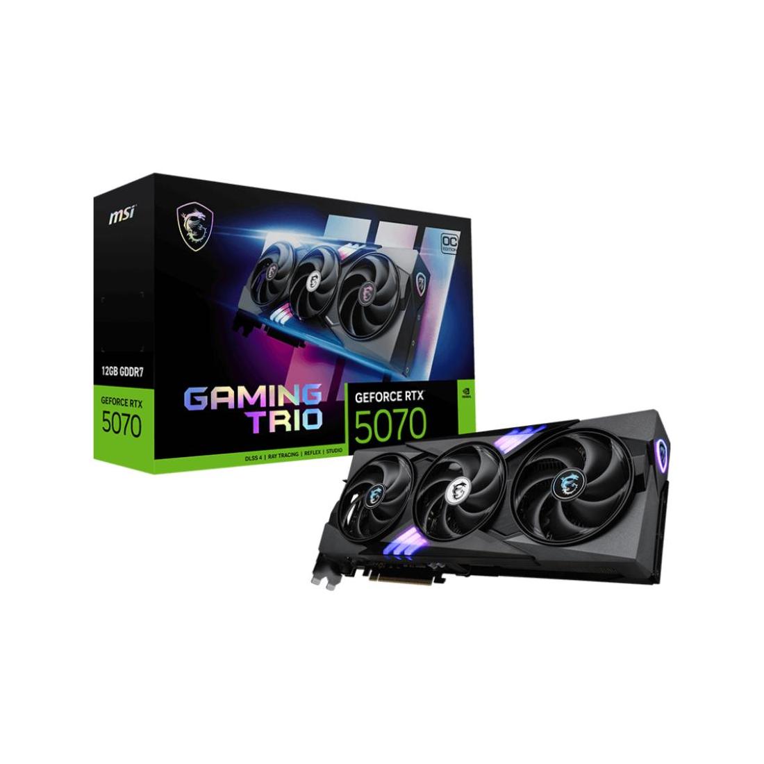 TARJETA GRAFICA MSI RTX 5070 12G GAMING TRIO OC