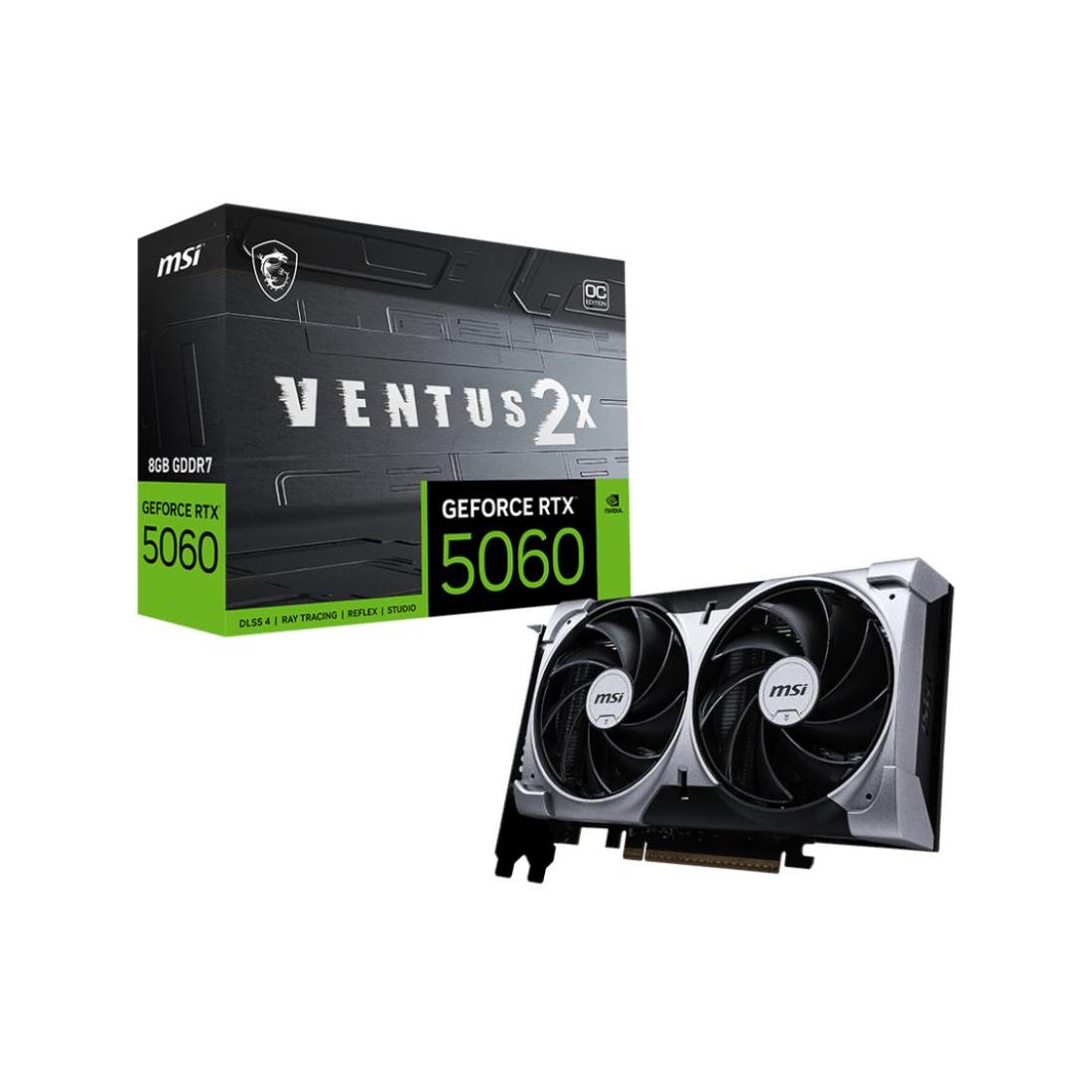 TARJETA GRAFICA MSI RTX 5060 8G VENTUS 2X OC