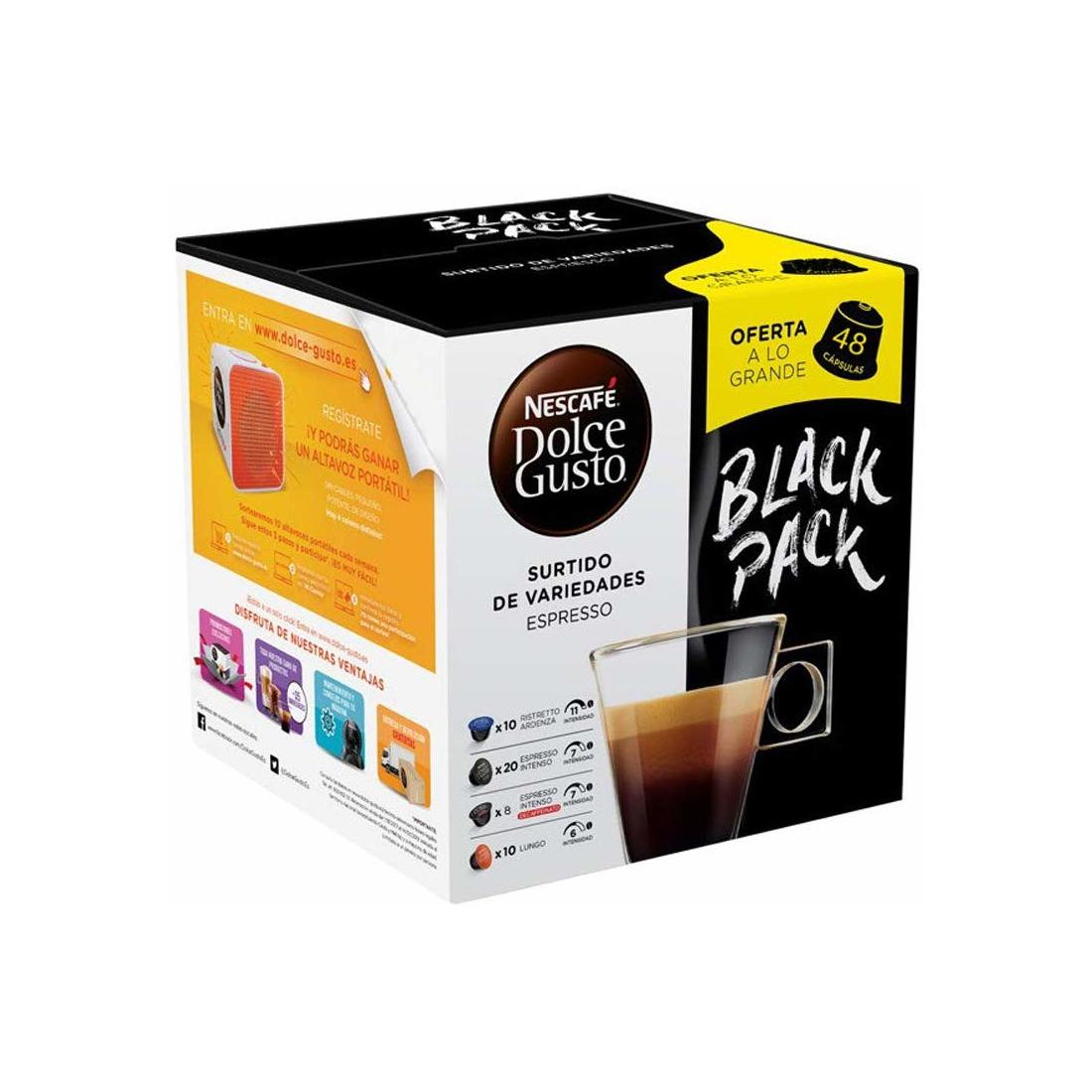BEBIDA DOLCE GUSTO BLACK PACK 48 CAP