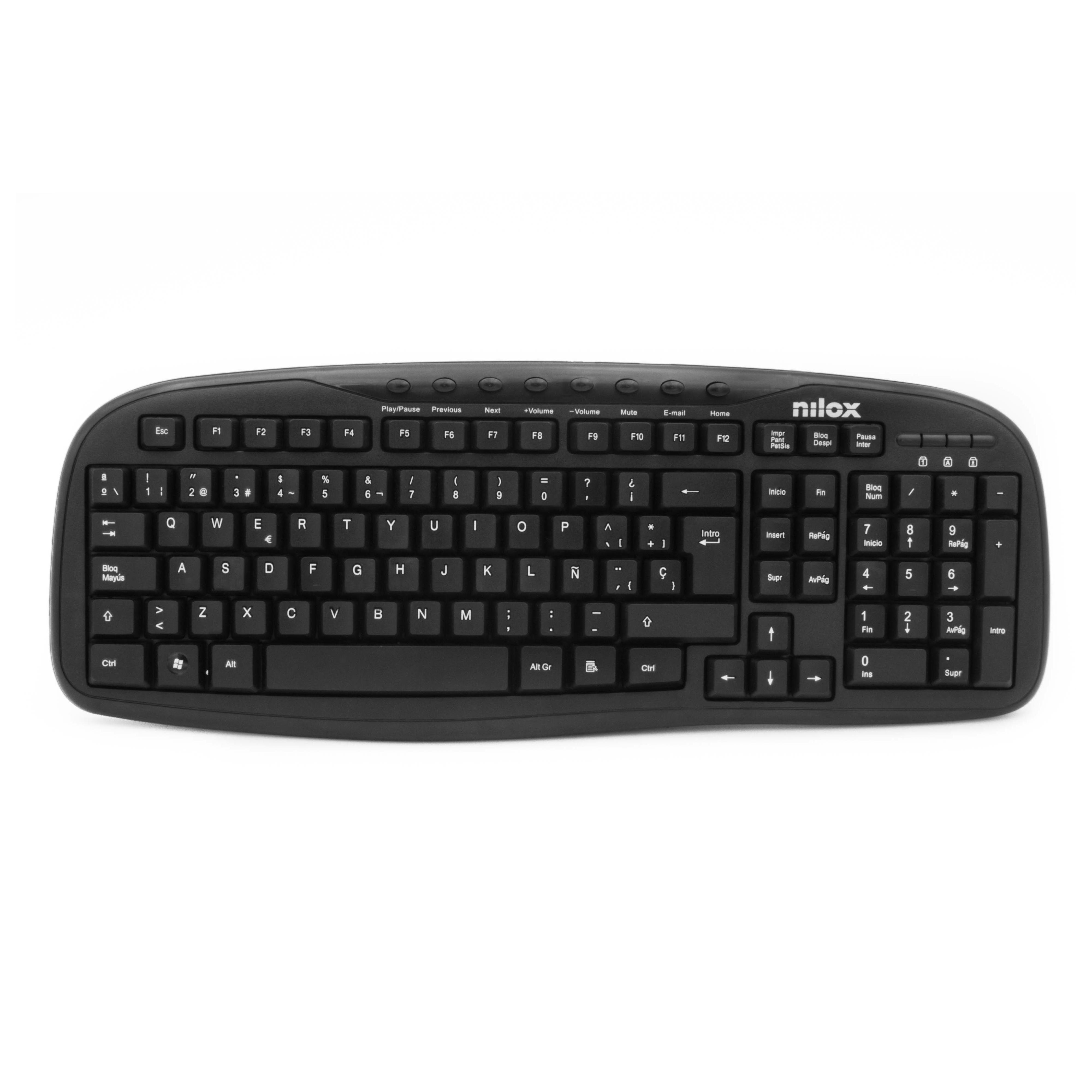 TECLADO NILOX USB MULTIMEDIA