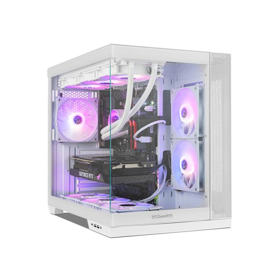 CAJA NOX HUMMER ASTRA NEO SEMITT ATX CRISTAL FRAMELESS BLANCO