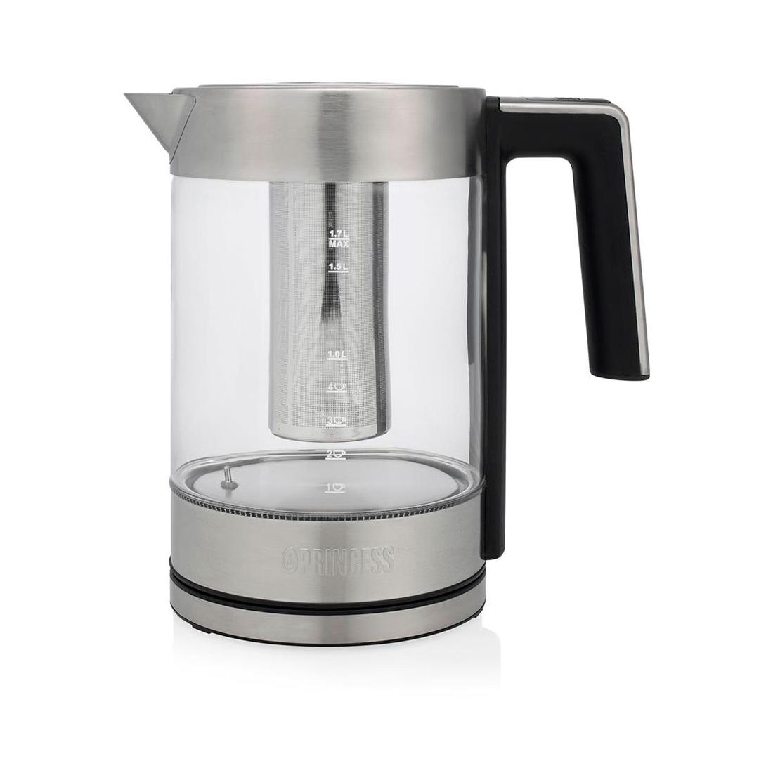 HERVIDOR PRINCESS 1,7L 2200W INOX FILTRO