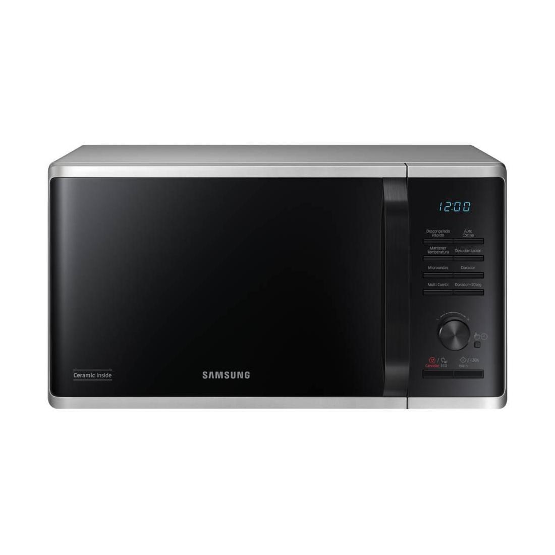 Samsung MG23K3515ASEC microondas 23l 800w inox gri horno