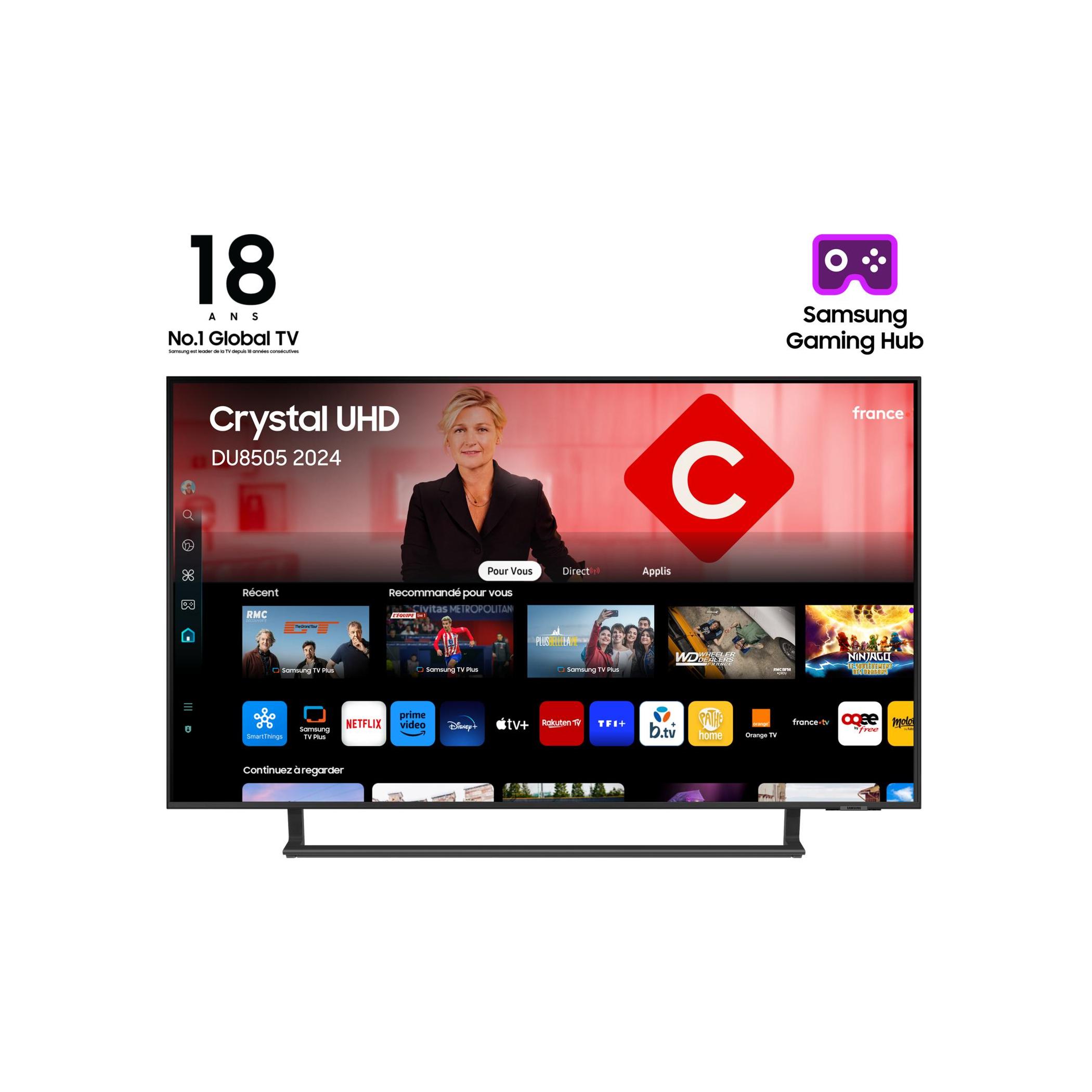 LED CRYSTAL UHD 43" STV SAMSUNG 4K TU43D