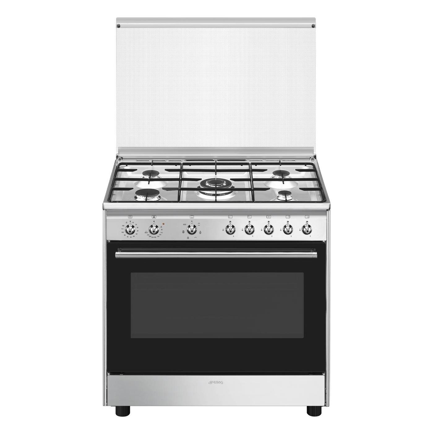 L-COCINA A GAS SMEG CX91GM 5Z 90CM INOX