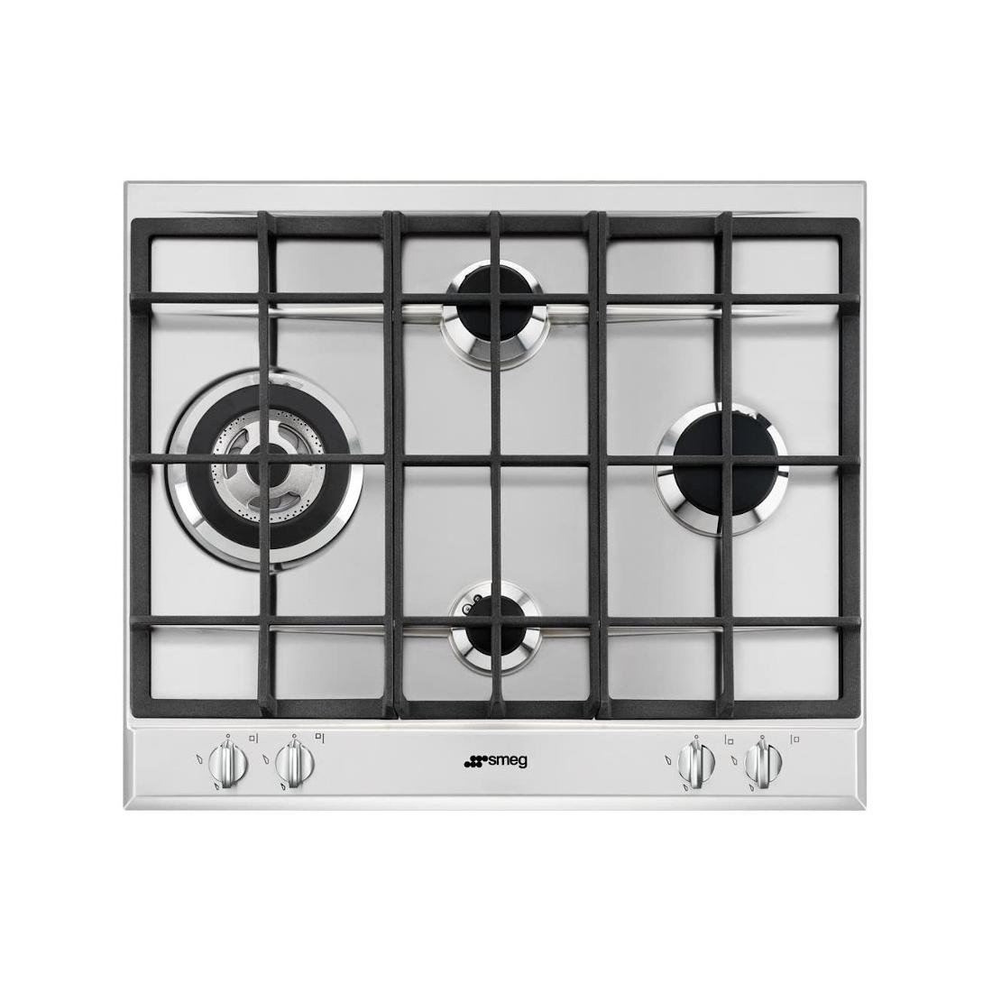 Smeg P261XGH placa gas 4f 60cm inox placas encimeras