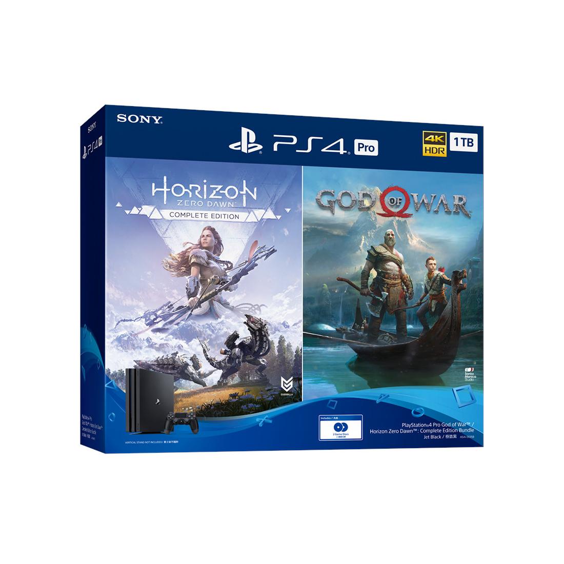 CONSOLA PS4 PRO 1TB + GOD OF WAR + HORIZ