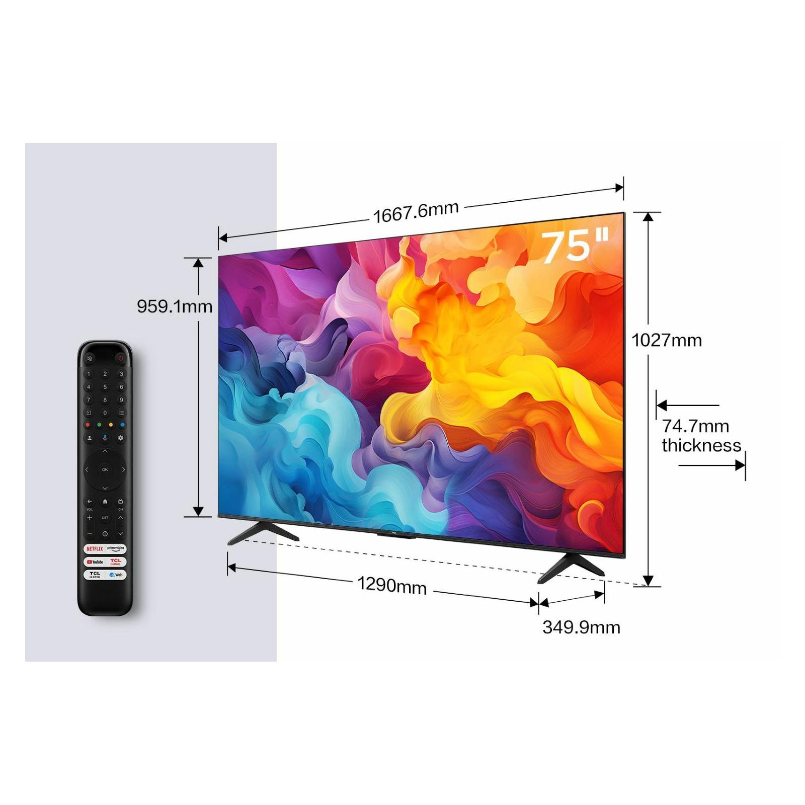 U-LED HDR 75"  TCL 75P61B 4K