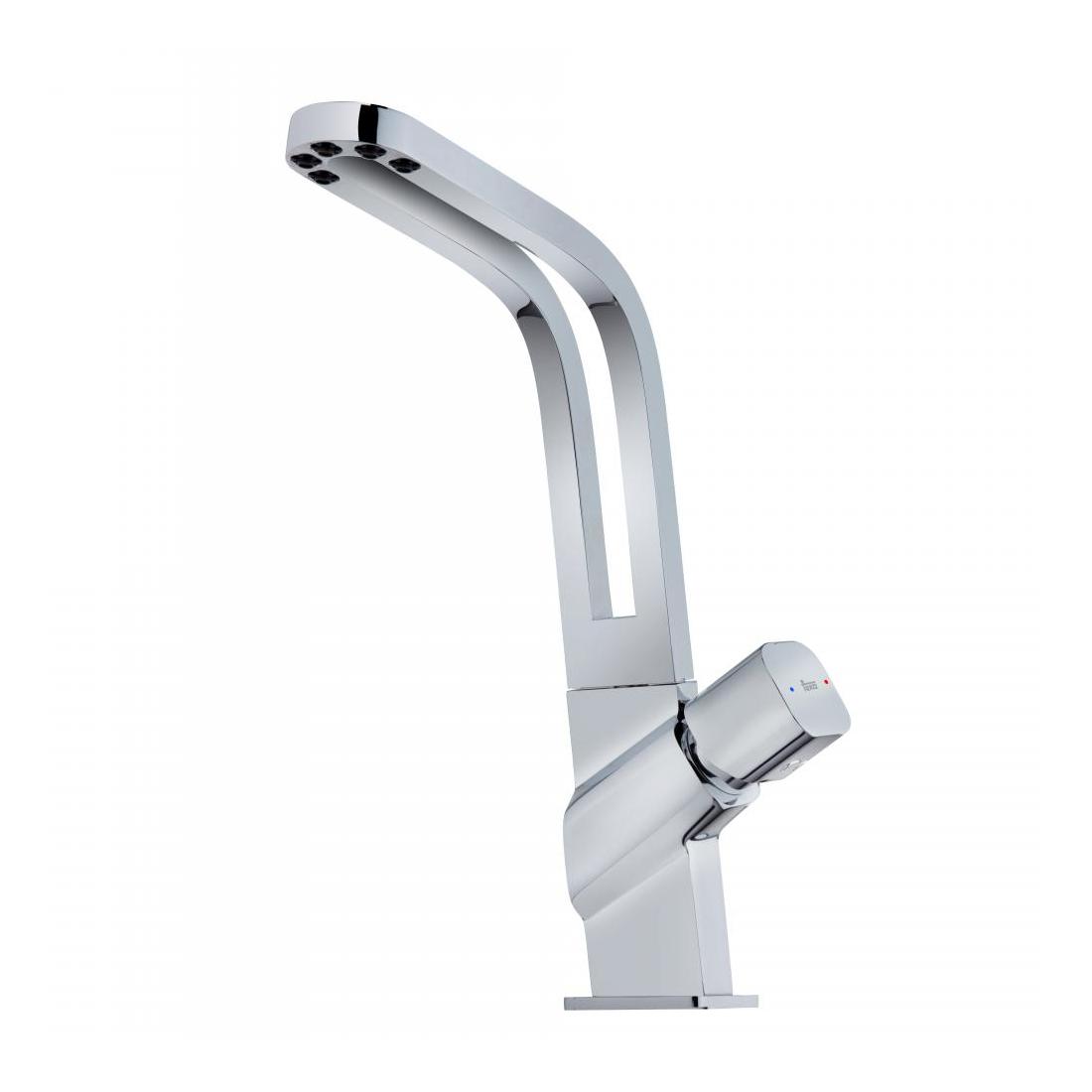 Teka 116030009 grifo cocina monomando con caÃ±o abierto y giratorio con 5 aireadores