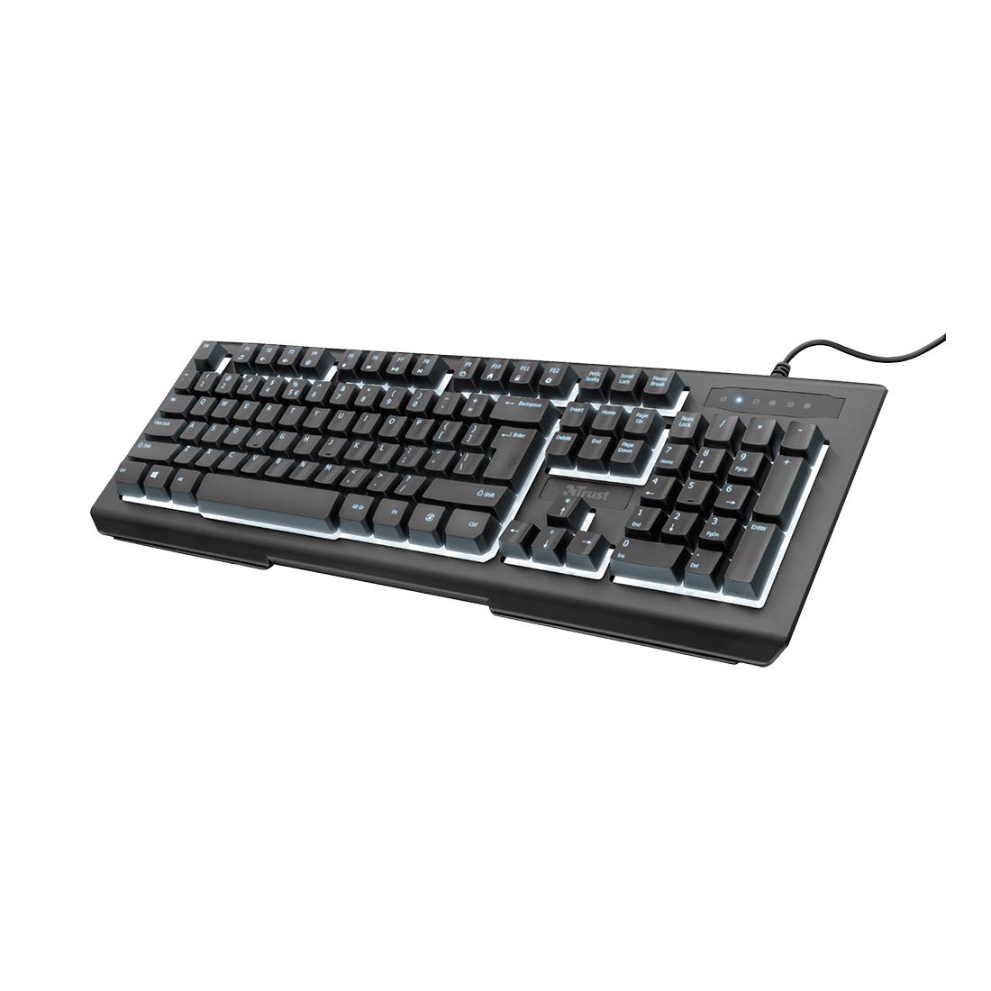 TECLADO MULTIMEDIA CON FONDO LUMINOSO TR