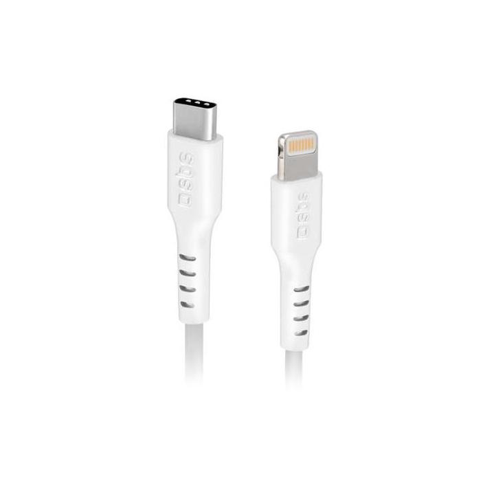 CABLE USB TIPO C -LIGHTNING 1,2M BLANCO