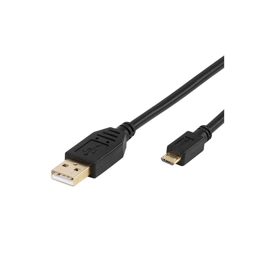 CABLE USB A - USB MICRO B 1,8M NEGRO VIV