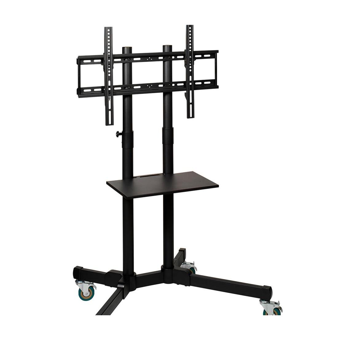 SOPORTE TV RUEDAS AJUSTABLE NEGRO INCLIN