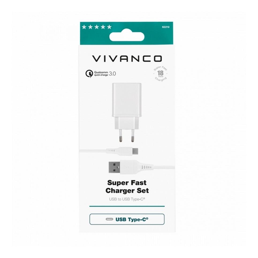 CARGADOR SUPER RÁPIDO 3.0 18W 3A+CABLE T