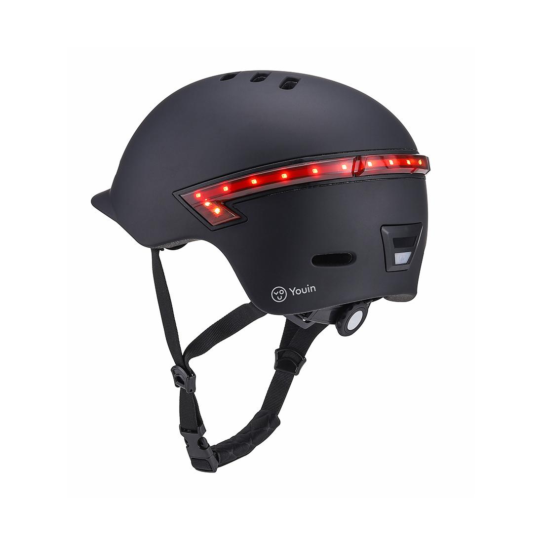 CASCO YOUIN CON LED TRASERO Y MANDO BTOO